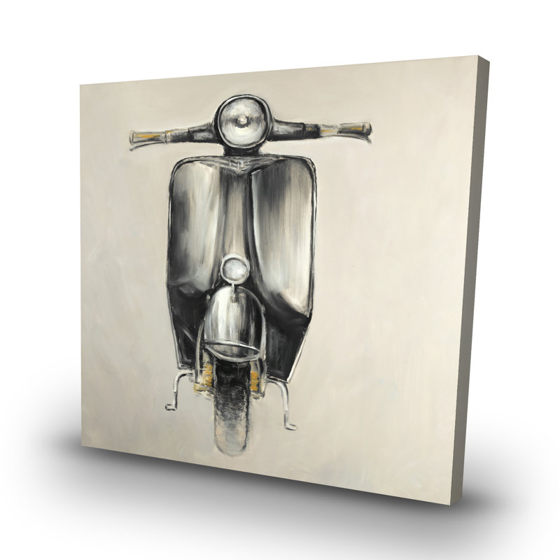 Small moped - 32"x32" art on canvas