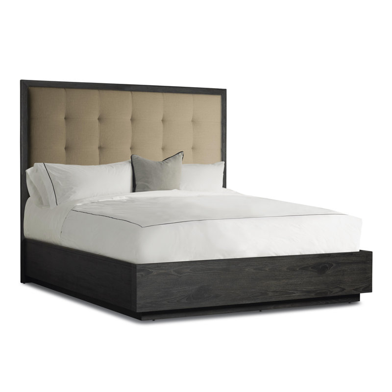 Palmer Upholstered Standard 2 Piece Bedroom Set, Queen, Mink