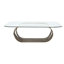 Livianna Aluminum Coffee Table, Brass