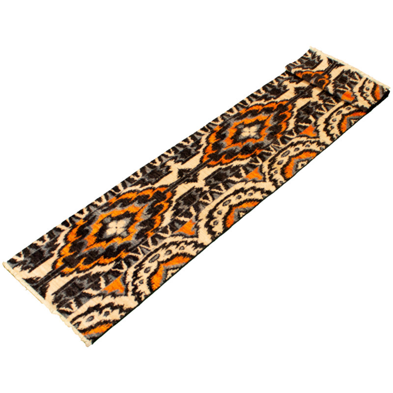 Tapis de couloir unique en laine noué à la main Mogul 2 pi 6 po x 12 pi 2 po Raadhiya