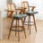 Modern Swivel Upholstered Cane Back Counter & Bar Stools-1726247019-1726247013