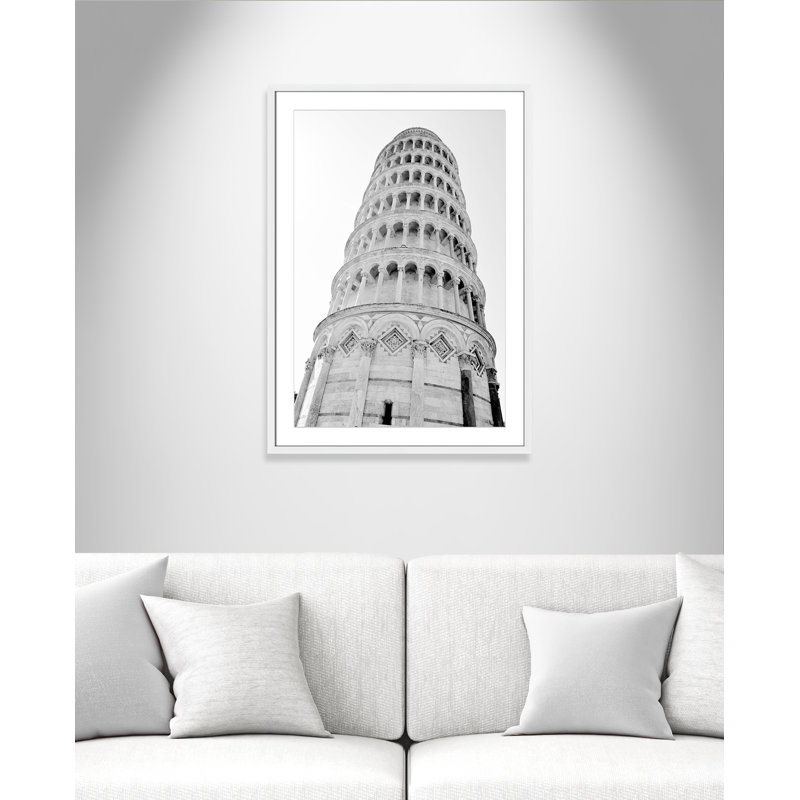 Iconic City Collection "Pisa" par Natalie Carpentieri, Cadre photo blanc, Oui, H 35,5 po x l 25,5 po x P 1,25 po