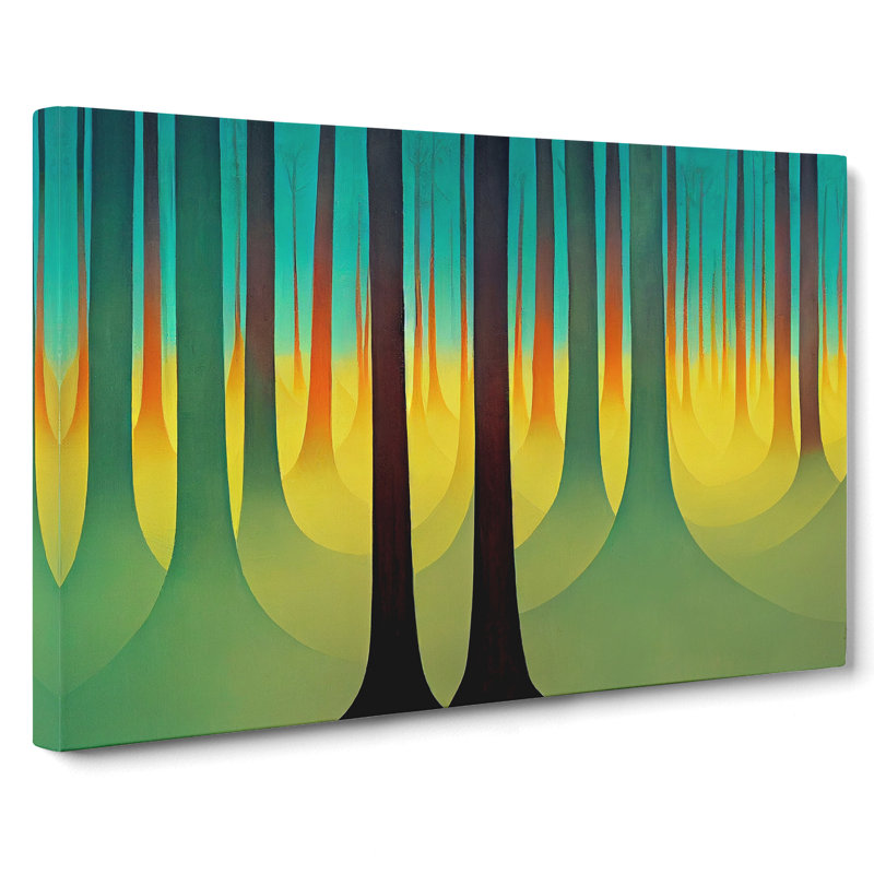 Gorgeous Abstract Forest - Wrapped Canvas, 35cm H x 50cm W x 3cm D