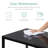 Hekimhan 5-Piece Kitchen Dining Table Set w/ Glass Tabletop, 4 Faux Leather Chairs-351290944-347575862