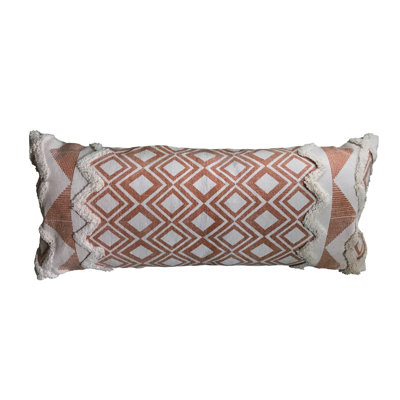 Cotton Geometric Throw Pillow Cover