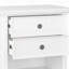 Amherst - Table de chevet - Blanc