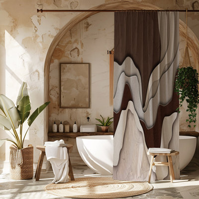 Abstract Shower Curtain