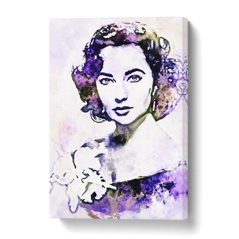 Elizabeth Taylor - Wrapped Canvas, 76.2 cm H x 50.8 cm W