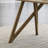 Rectangular Geometric Cross Base Dining Table
