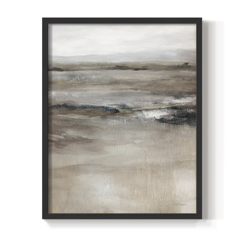 «Far Off Vistas», reproduction encadrée - bois massif, H 30 po x l 24 po, Noir, noir, noir, noir