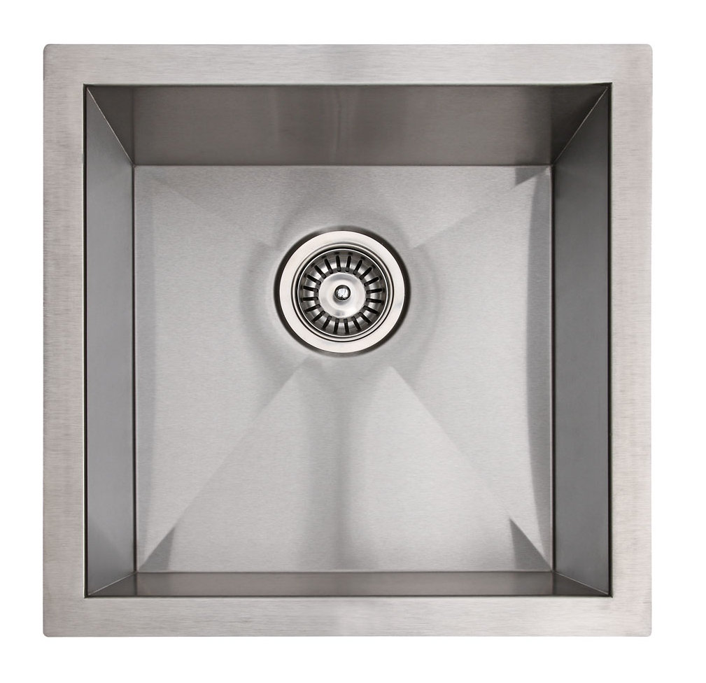 Zero Radius 17" L x 17" W Undermount Bar Sink Empire Industries