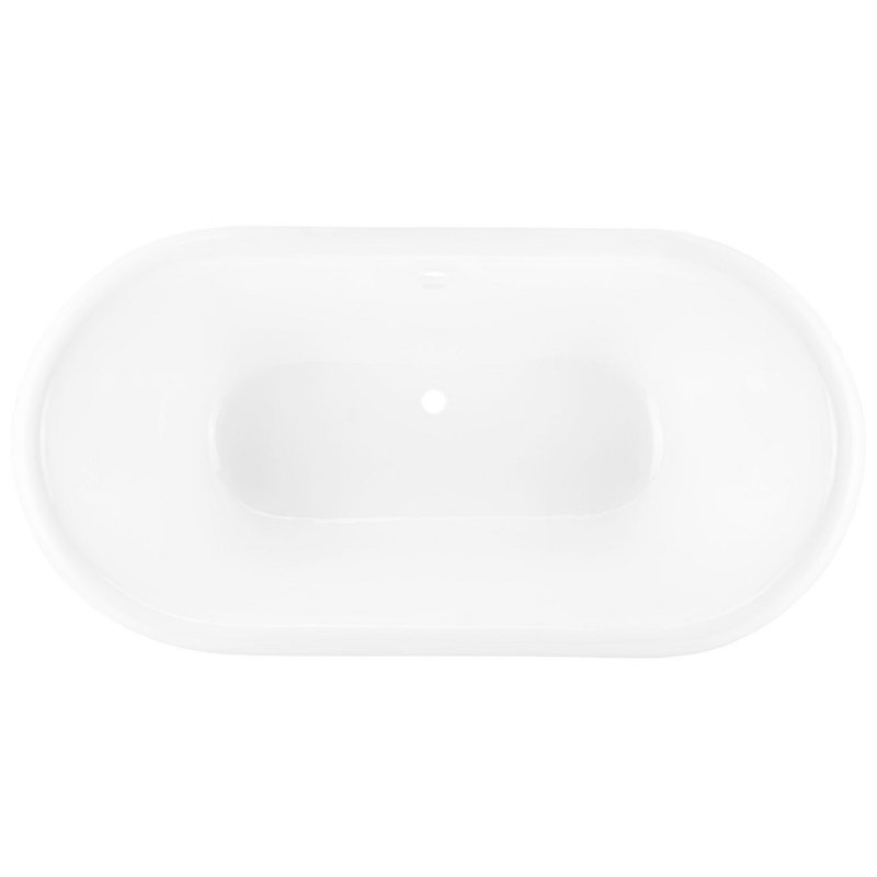Henley 72" Free Standing Cast Iron Soaking Tub with Center Drain