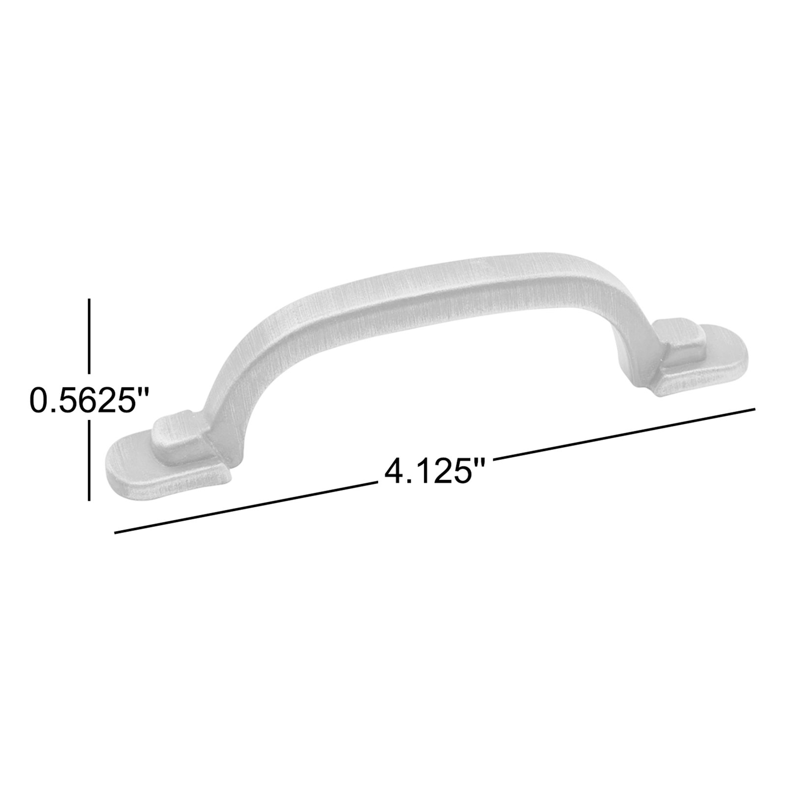 CP Series 3" Two-Step Arch Cabinet Pull, Black