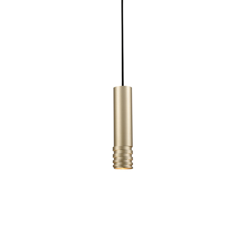 Milca 1 - Light Single Pendant, Gold, 10.25" H x 2.375" W x 2.375" D