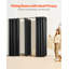 Cabine d'essayage, vestiaire portatif avec rideaux en polyester épais, vestiaires doubles avec rideaux de séparation, pour boutique, centre commercial, studio, magasin de tailleur et bureau 79 po x 39 po x 79 po (noir)