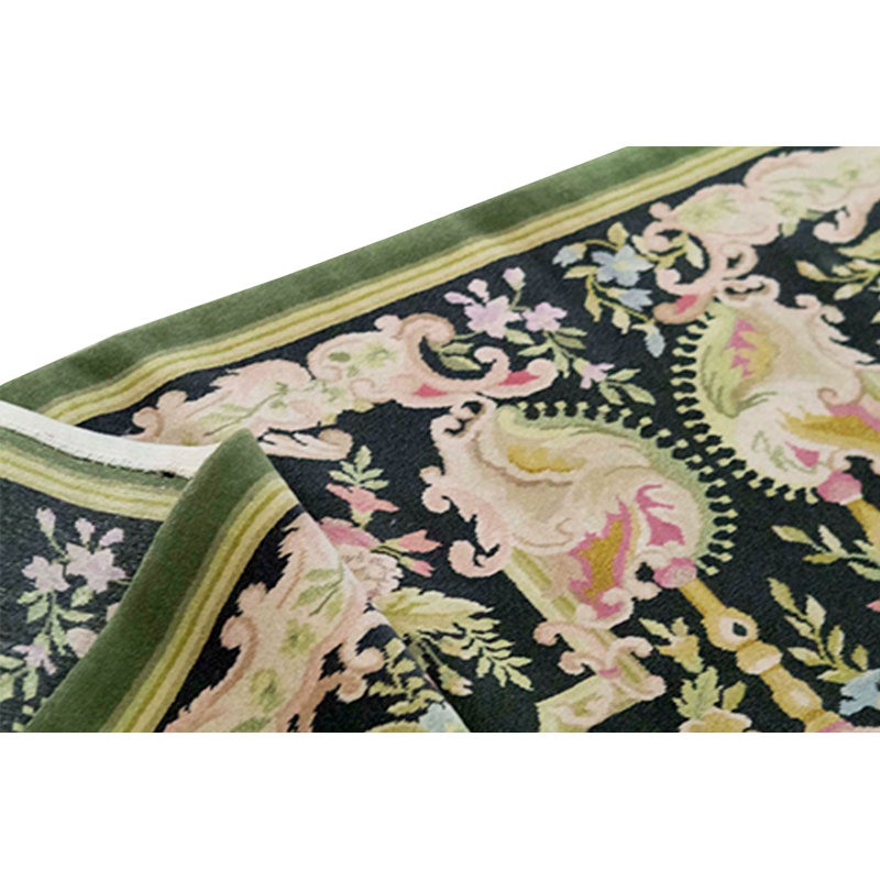 La Wool Floral Area Rug