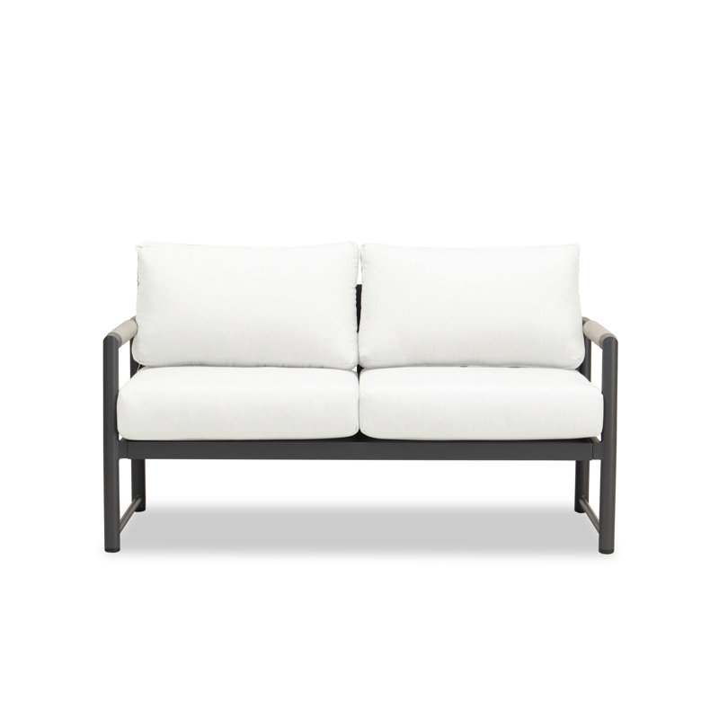 Largeur de 57 po Obaida, Toile naturelle, Gris ardoise