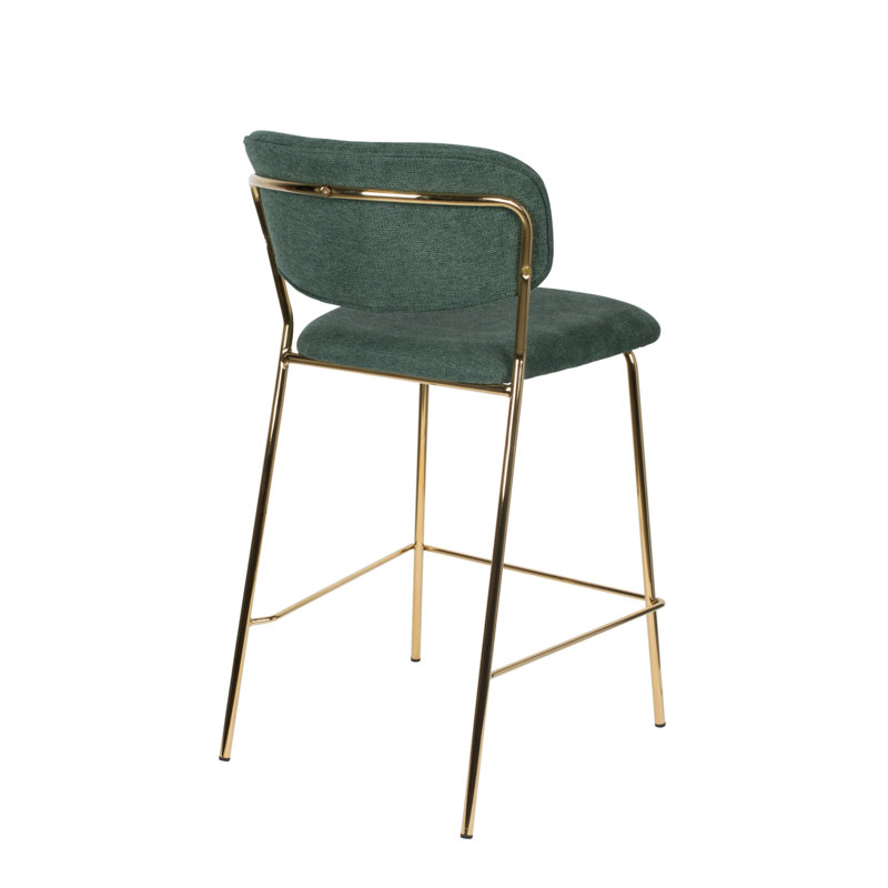 Jolien 26'' Counter Stool, Gold/Dark Green, Dark Green
