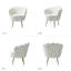 Fauteuil demi-tonneau en velours 30 po Hendrix-2112625224