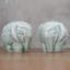 Figurine d'éléphant faite à la main Céladon