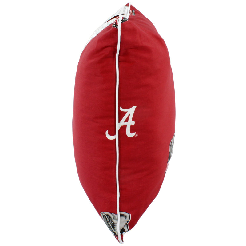 NCAA Square Pillow Cover & Insert, Alabam