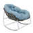  Coussin cyan / structure blanche  est en rupture de stock