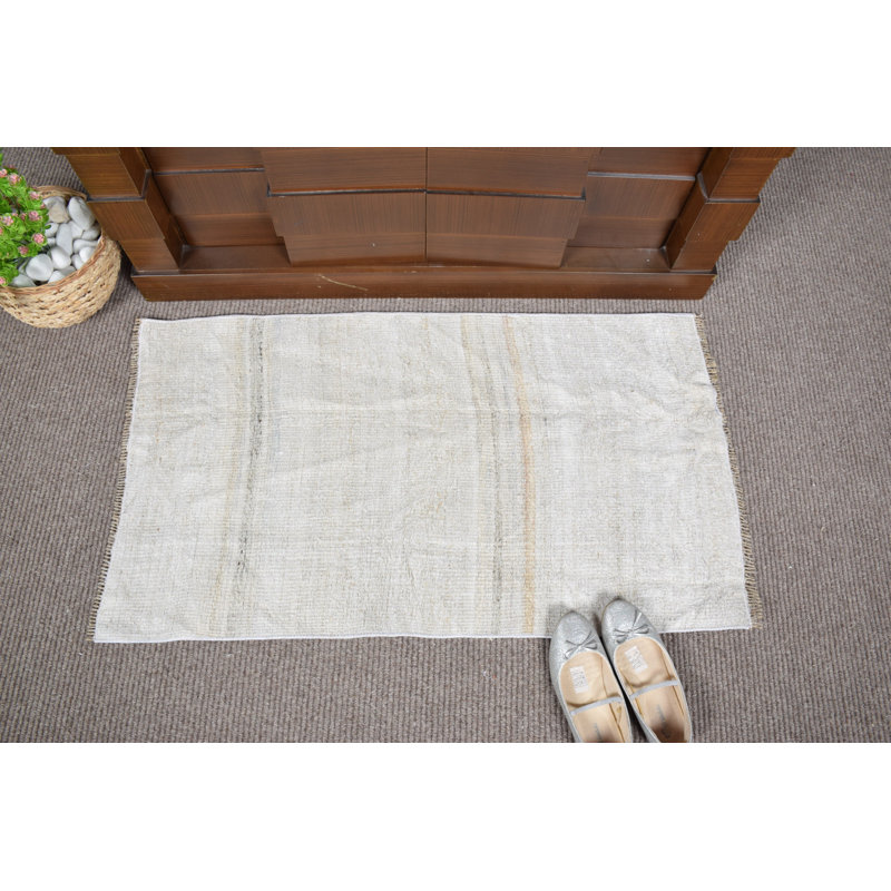 Vintage Boho Decor Turkish Kilim Handwoven Hemp Area Rug with Antique Oriental Style