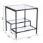 Glass Top End Table