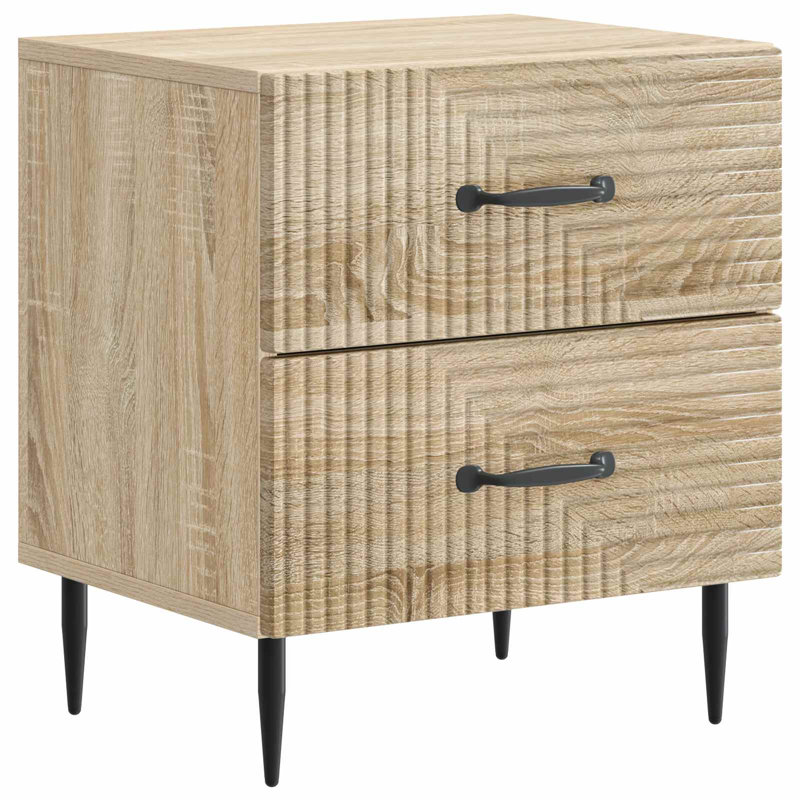43cm W Manufactured Wood Bedside Table, Sonoma Oak