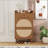 Charming Double-Layer Rattan Shoe Rack Cabinet for Entrance, Enhancing Home Decoration and Organization-143232737