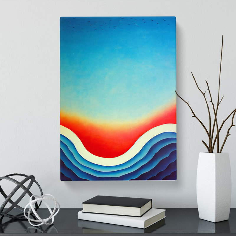 Abstract Beach Vol.2 - Wrapped Canvas, 50cm H x 35cm W x 3cm D