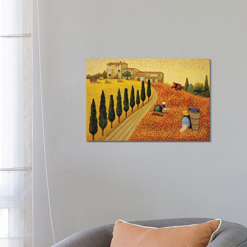 Village Landscape 1 Piece Wrapped Canvas Painting, 66.04 cm H x 45.72 cm W x 3.175 cm D