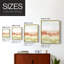 Blush Sunrise I, reproduction encadrée - bois massif-114915102-114915094