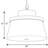 Luminaire suspendu tambour simple 3 lumières Windbluff