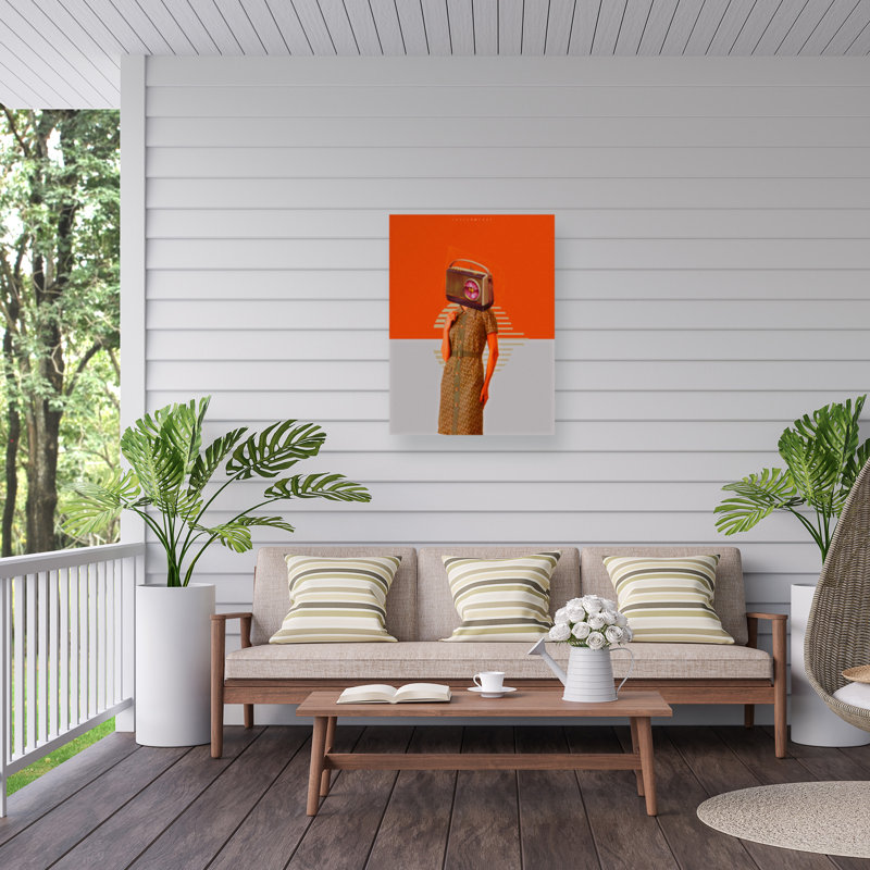 Toile pour l'extérieur «Spacerocket Art 599», H 14 po x l 19 po