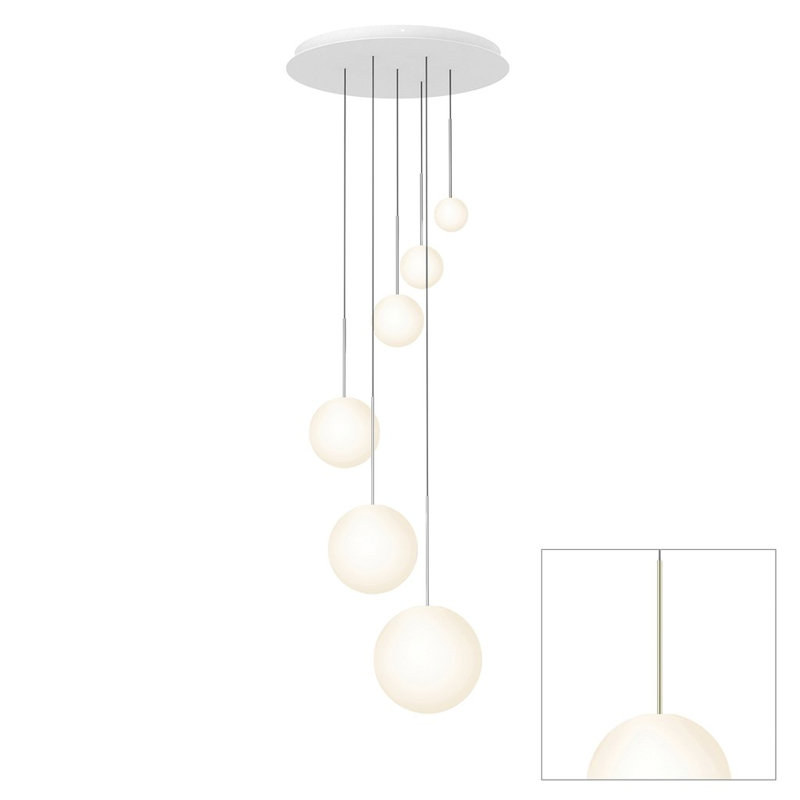 Lustre suspendu sphère Bola, Laiton