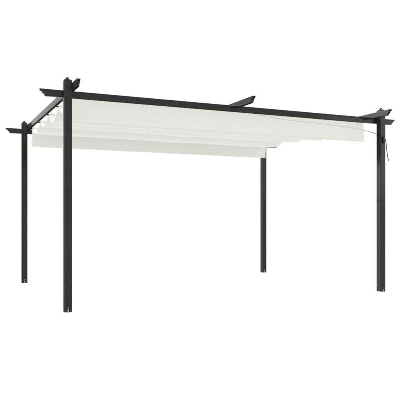 Andro 4m x 3m Metal Party Tent, Cream