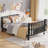 Twin Size Metal Platform Bed-960299781-960299783