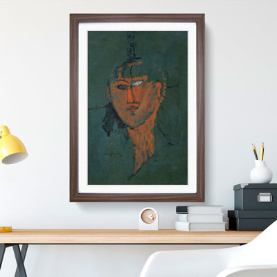 Testa Rossa by Amedeo Modigliani - Picture Frame Painting