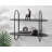 Rusne 2 Piece Oval Metal Floating Shelf-318356901