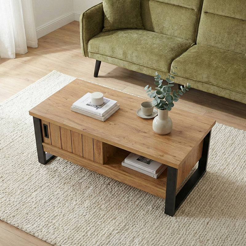 Ahlayna Frame Coffee Table with Storage