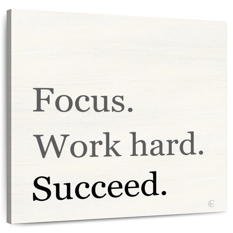 Tergel Focus Work Hard Succeed