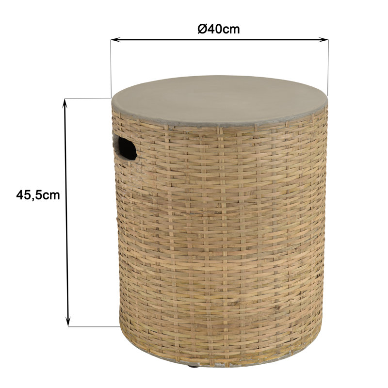 Akil Concrete Side Table