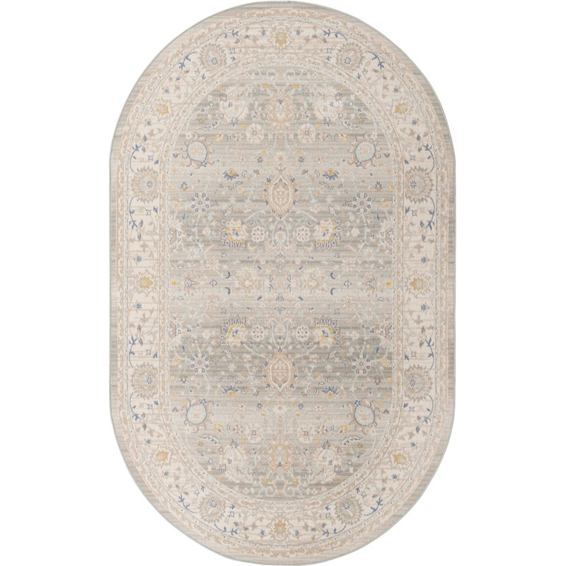 Denena Oriental Indoor Rug, Oval 5' x 8'