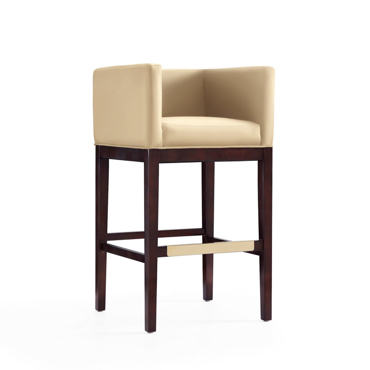 Beeley Upholstered Counter Stool with Solid Wood Frame