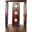 Tabouret de bar rustique - Fabrication en bois de sapin, chaise avec repose-pieds, accoudoir large, tabouret de cuisine rustique, chaise de bistro haute pour salle à manger, restaurant, pub, 4 pieds