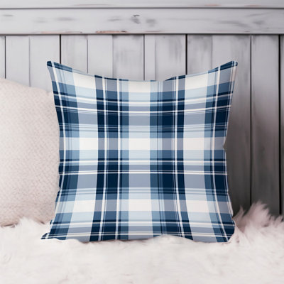 Blue Winter Plaid I Modern