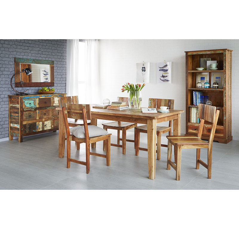 Zinab Solid Wood Dining Table, 76cm H x 88cm W x 85cm W