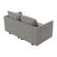 61" Square Arm Modular Loveseat with Storage Space-214142224
