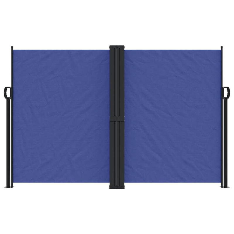 Symple Stuff Retractable Side Awning, Blue, 160cm H x 1200cm W